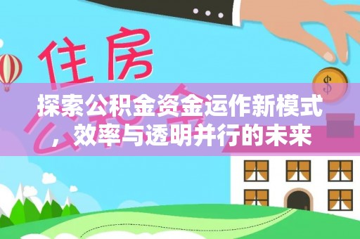 怀化探索公积金资金运作新模式，效率与透明并行的未来