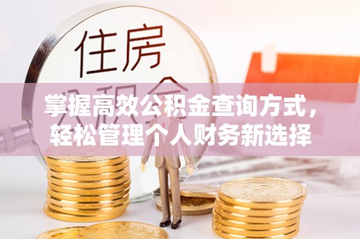 怀化掌握高效公积金查询方式，轻松管理个人财务新选择