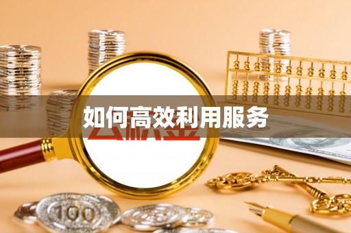 怀化如何高效利用服务